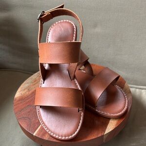 NEW Tan Strappy Sandals